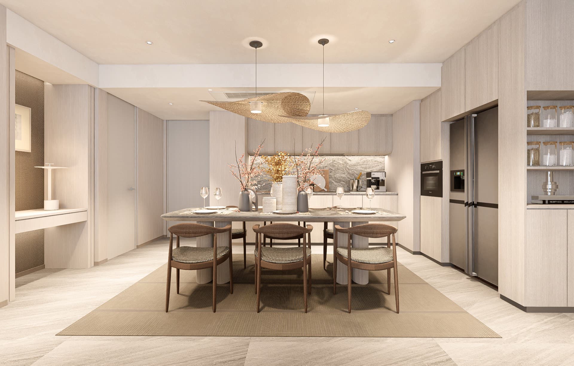 Bellaguna Lotus 2-bedroom layout — 122 sqm with lagoon view terrace