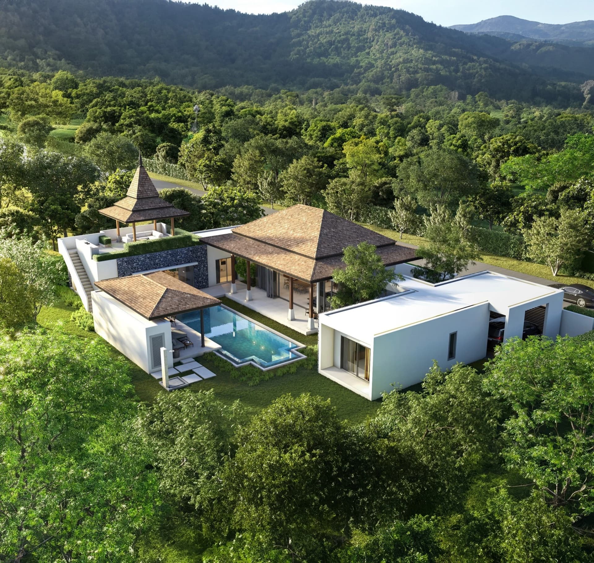 Botanica Four Seasons โ aerial view of the master-planned community