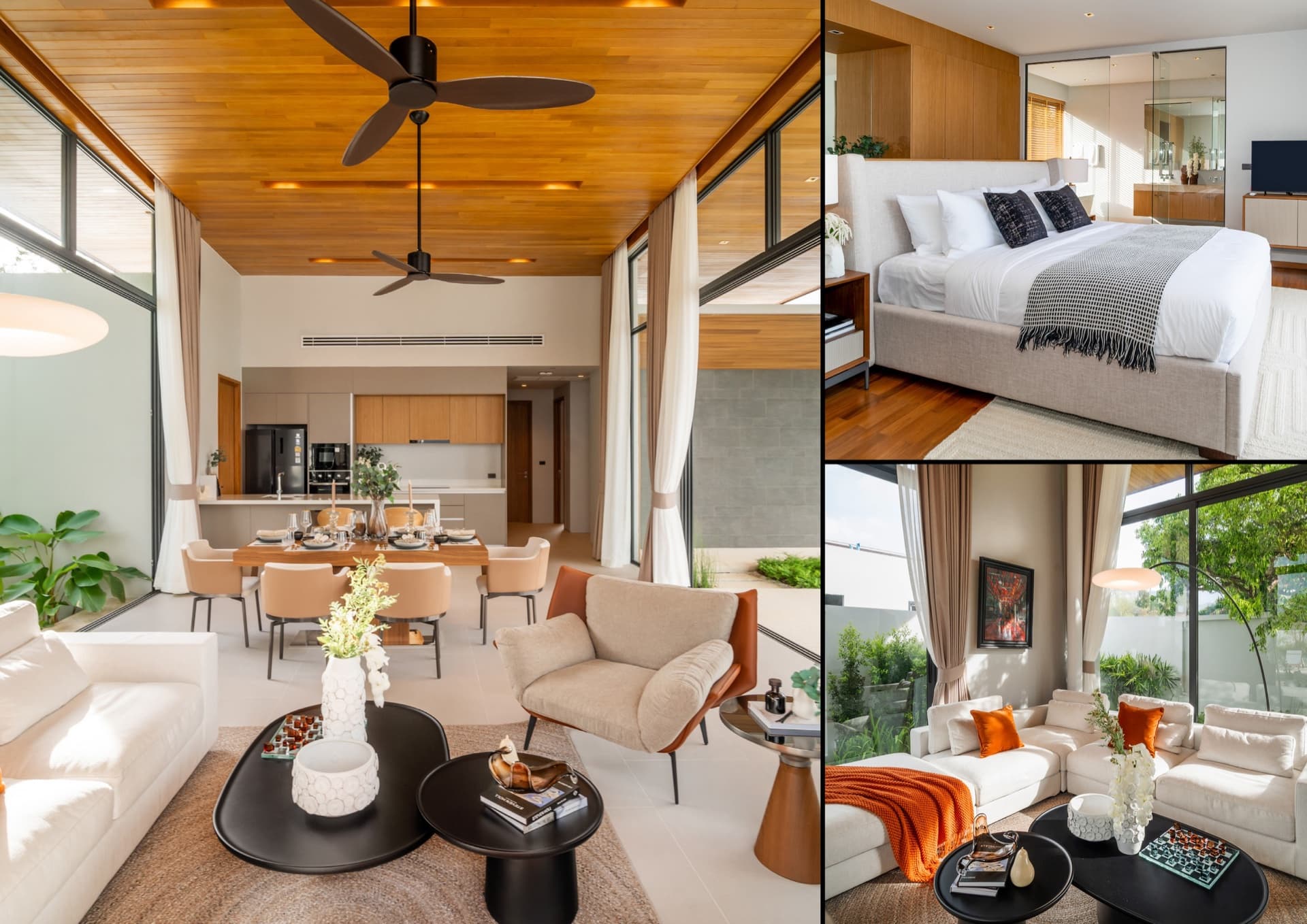 Botanica Four Seasons โ master bedroom with contemporary zen interior